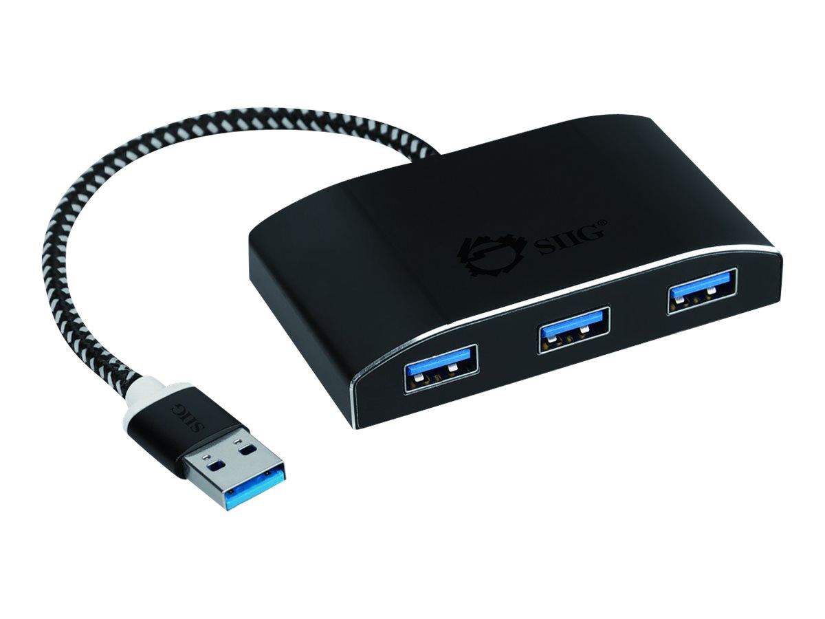 SIIG SuperSpeed USB 3.0 4-Port Powered Hub - hub - 4 ports