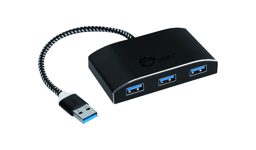 SIIG SuperSpeed USB 3.0 4-Port Powered Hub - hub - 4 ports