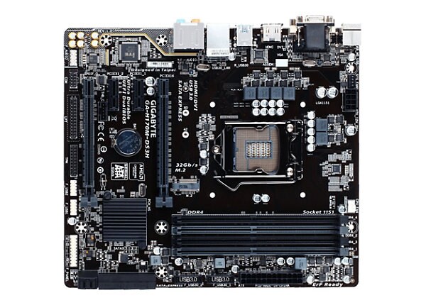 Gigabyte GA-H170M-DS3H - 1.0 - motherboard - micro ATX - LGA1151 Socket - H170