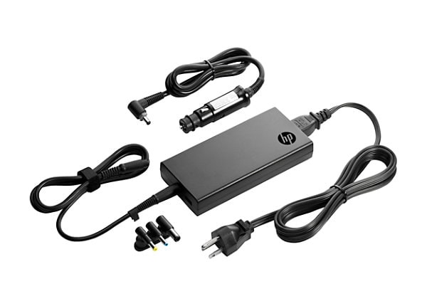 HP Slim Combo Adapter with USB - power adapter - AC / car - 90 Watt