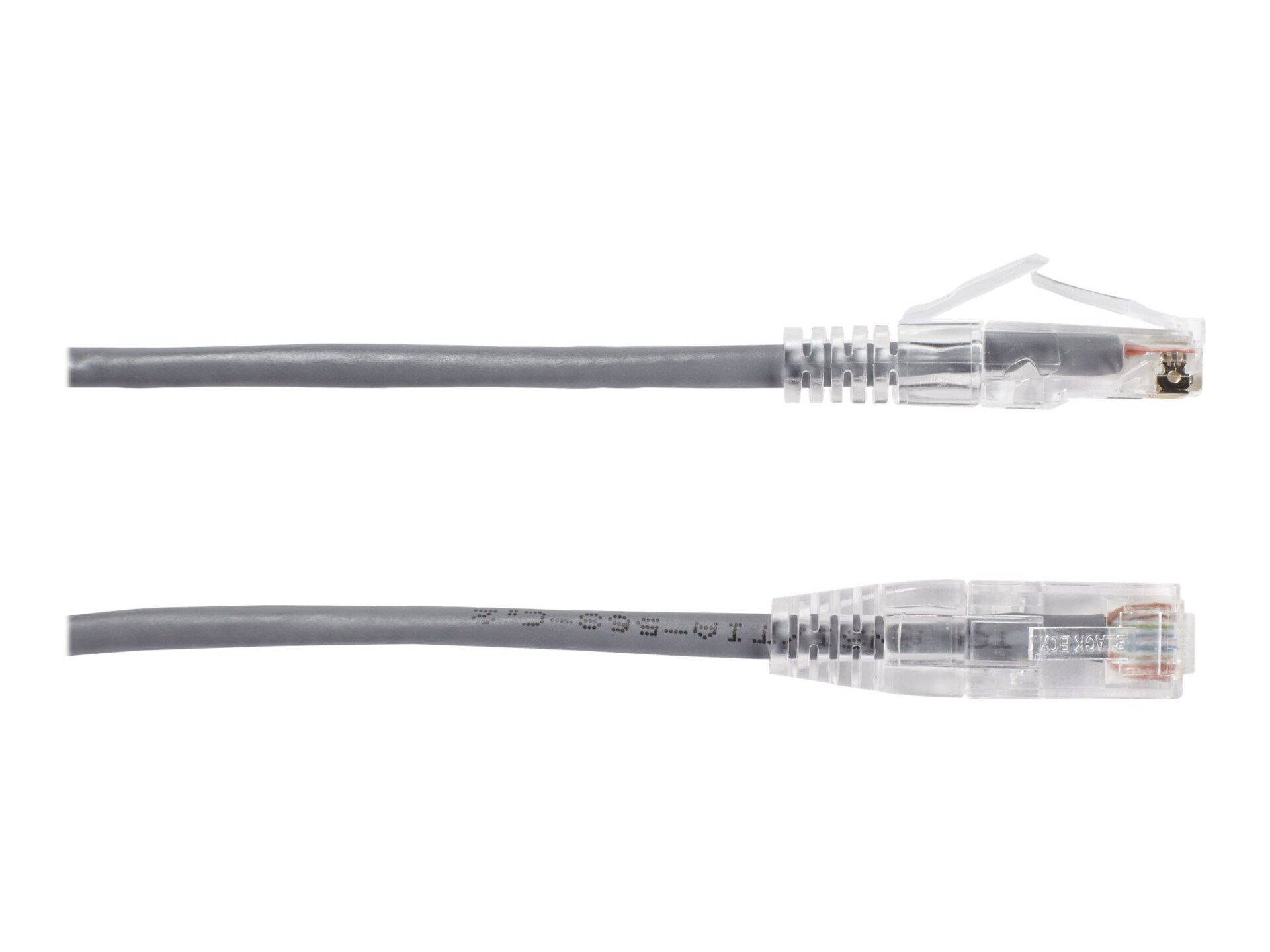 Black Box Slim-Net patch cable - 3 ft - gray
