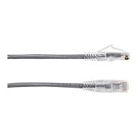 Black Box 3ft Slim-Net CAT6A Gray 28AWG 500Mhz UTP Snagless Patch Cable 3'