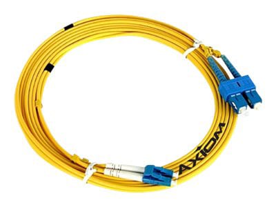 Axiom LC-SC Singlemode Duplex OS2 9/125 Fiber Optic Cable - 2m - Yellow - network cable - 2 m