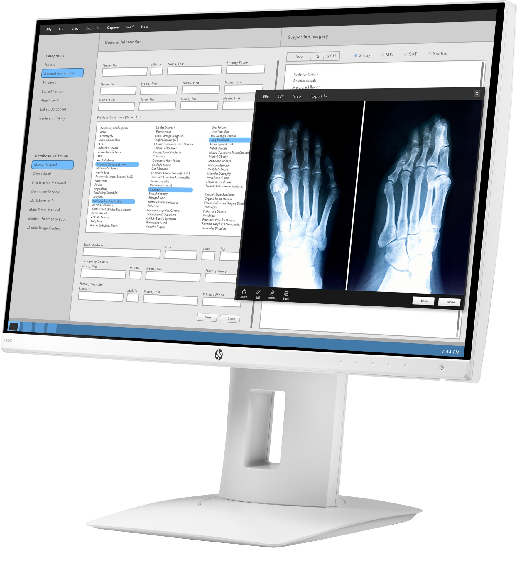 HP HC240 - Healthcare - LED monitor - Full HD (1080p) - 24" - Smart Buy