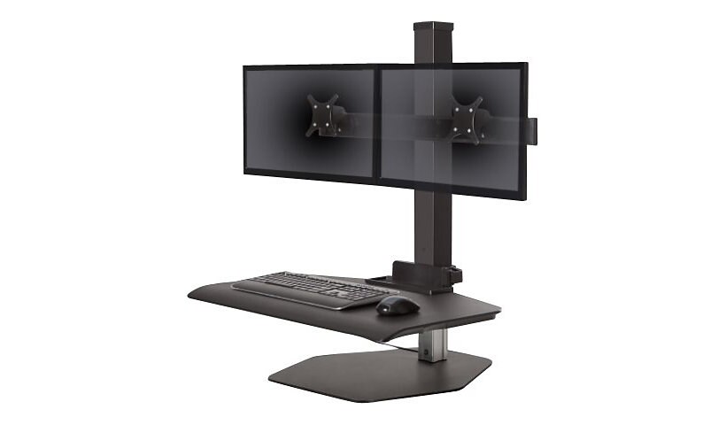 Innovative Winston Workstation Dual with Compact Work Surface - mounting ki