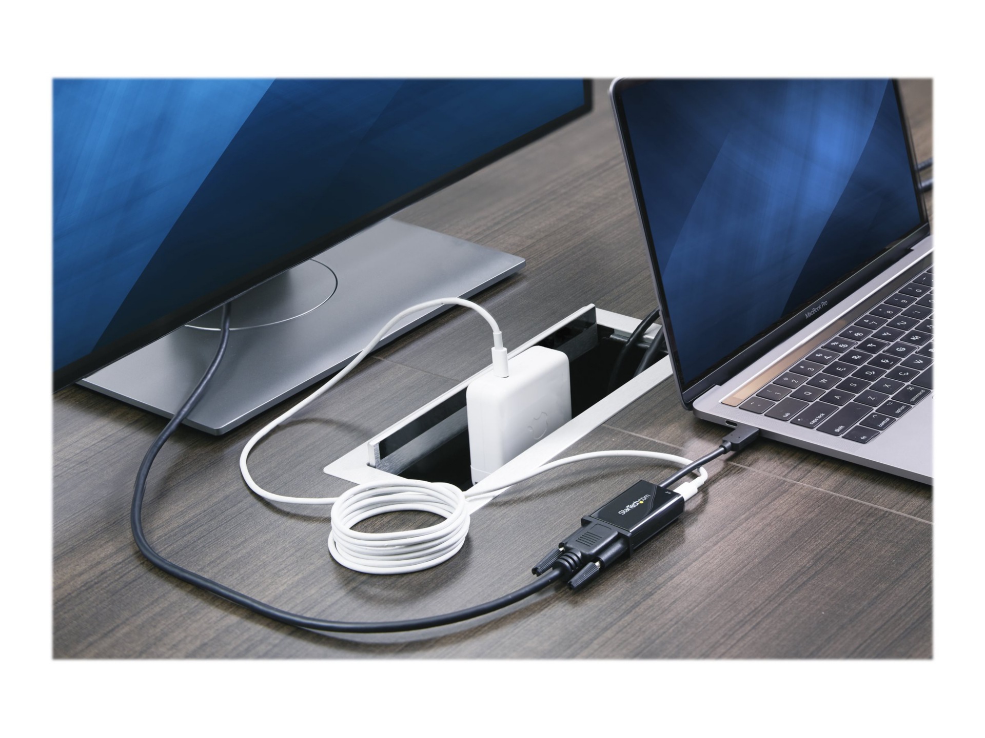 Thumbnail 2 of 7 for StarTech.com USB C to VGA Adapter - 60W Power Delivery Passthrough - USB Type-C to VGA Video Converter