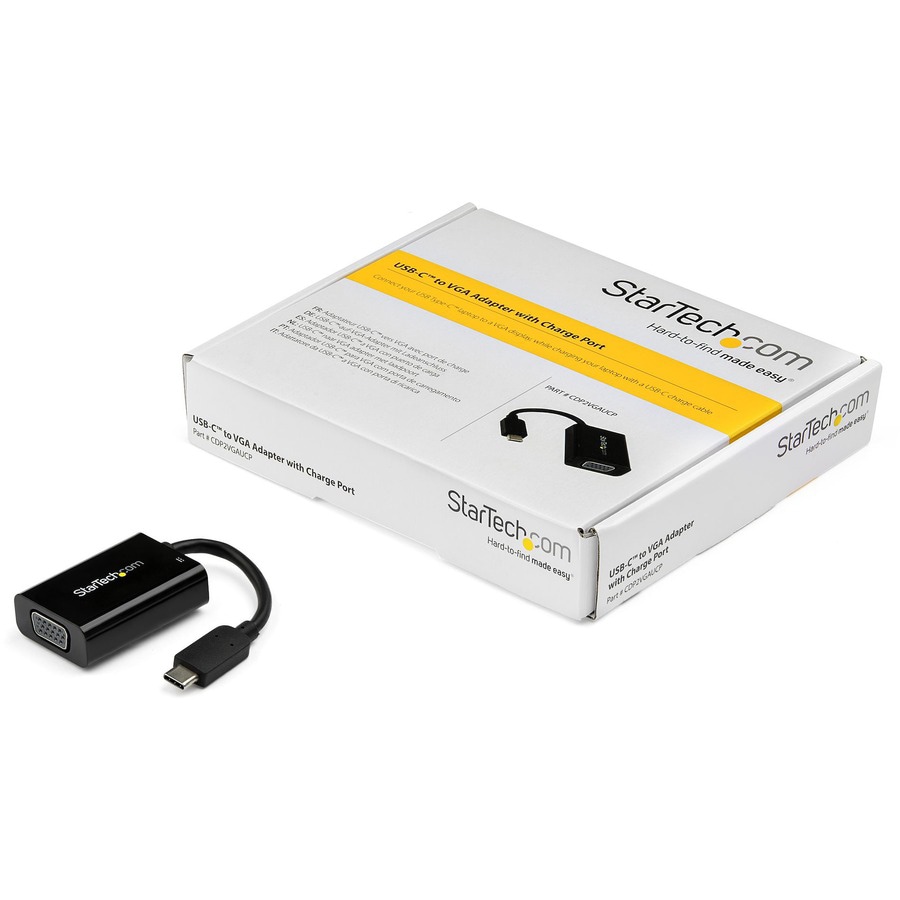 Thumbnail 7 of 7 for StarTech.com USB C to VGA Adapter - 60W Power Delivery Passthrough - USB Type-C to VGA Video Converter