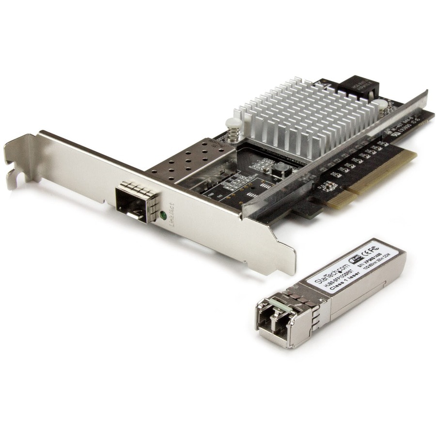 StarTech.com PCIe Fiber Optic NIC with SFP+ - MM 10G MM SFP with