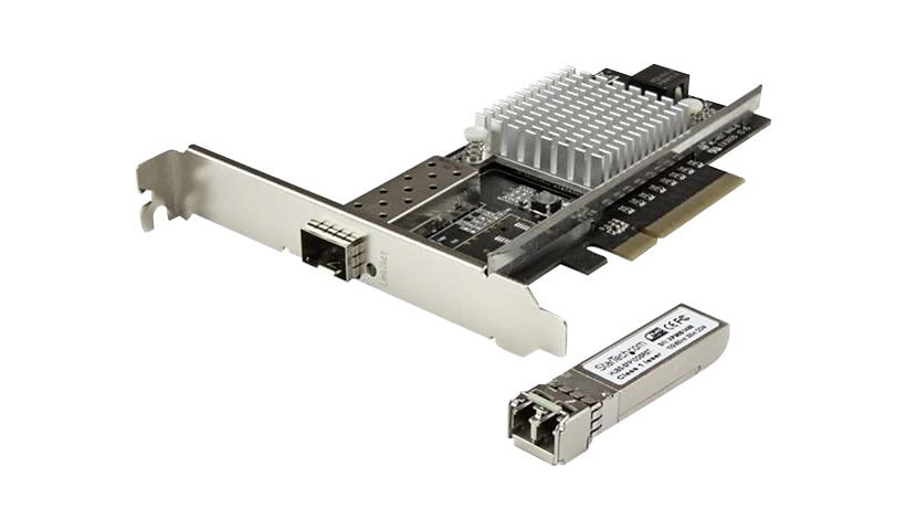 StarTech.com PCIe Fiber Optic NIC with SFP+ - MM 10G MM SFP with LAN Card