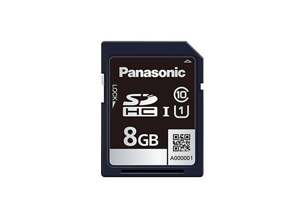 Panasonic RP-SDB08GB1K - flash memory card - 8 GB - SDHC UHS-I