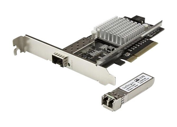 StarTech.com 1-Port 10G SFP+ Fiber Optic NIC - PCIe - Intel Chip - MM