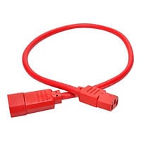 Eaton Tripp Lite Series Heavy-Duty PDU Power Cord, C13 to C14 - 15A, 250V, 14 AWG, 2 ft. (0.61 m), Red - power extension