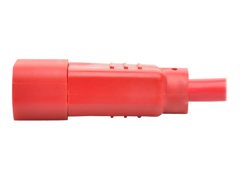 Thumbnail 4 of 8 for Eaton Tripp Lite Series Heavy-Duty PDU Power Cord, C13 to C14 - 15A, 250V, 14 AWG, 6 ft. (1.83 m), Red - power extension