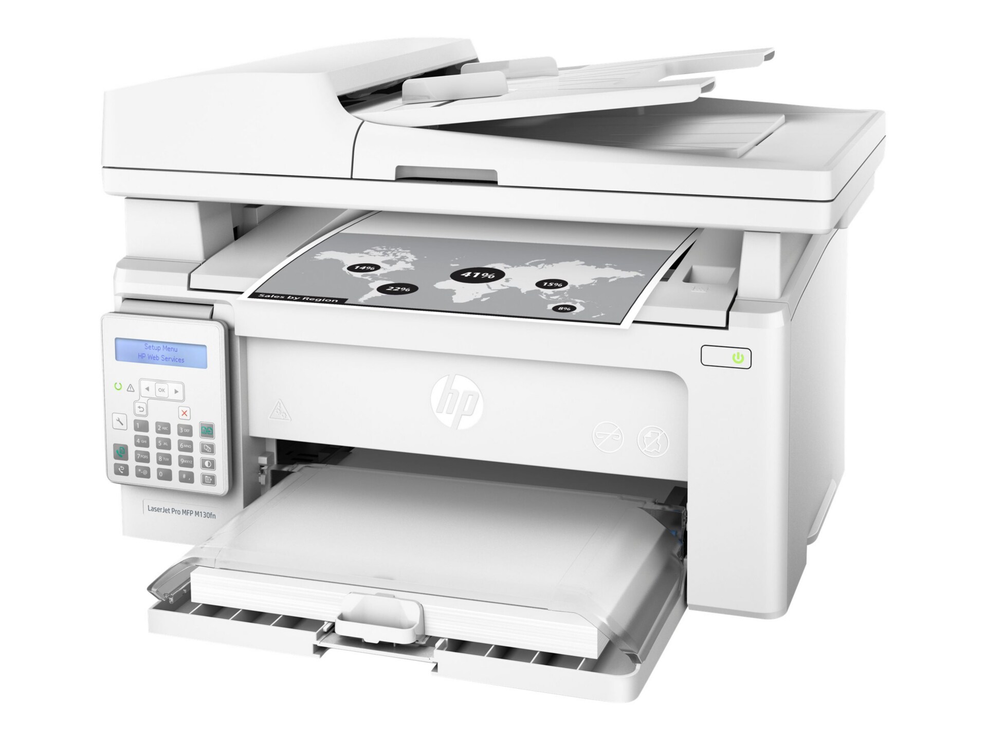 HP LaserJet Pro MFP M130fn - multifunction printer - B/W ...