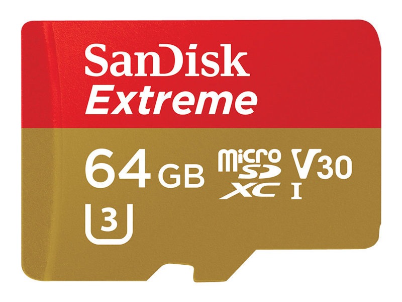 SanDisk Extreme - flash memory card - 64 GB - microSDXC UHS-I
