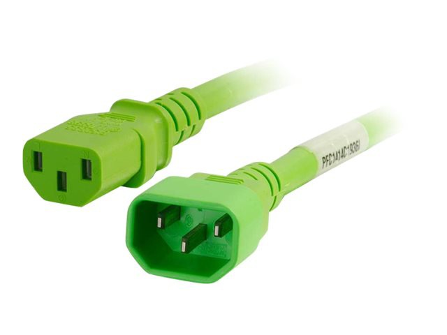 C2G 2FT C14 TO C13 14/3 SJT GREEN