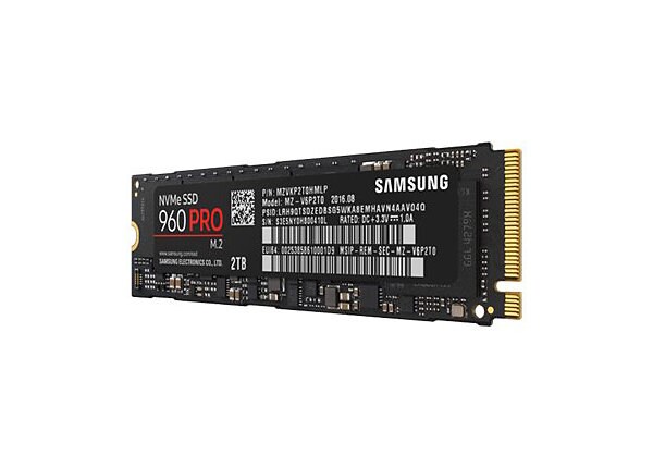 Samsung 960 PRO MZ-V6P2T0BW - solid state drive - 2 TB - PCI Express 3.0 x4 (NVMe)