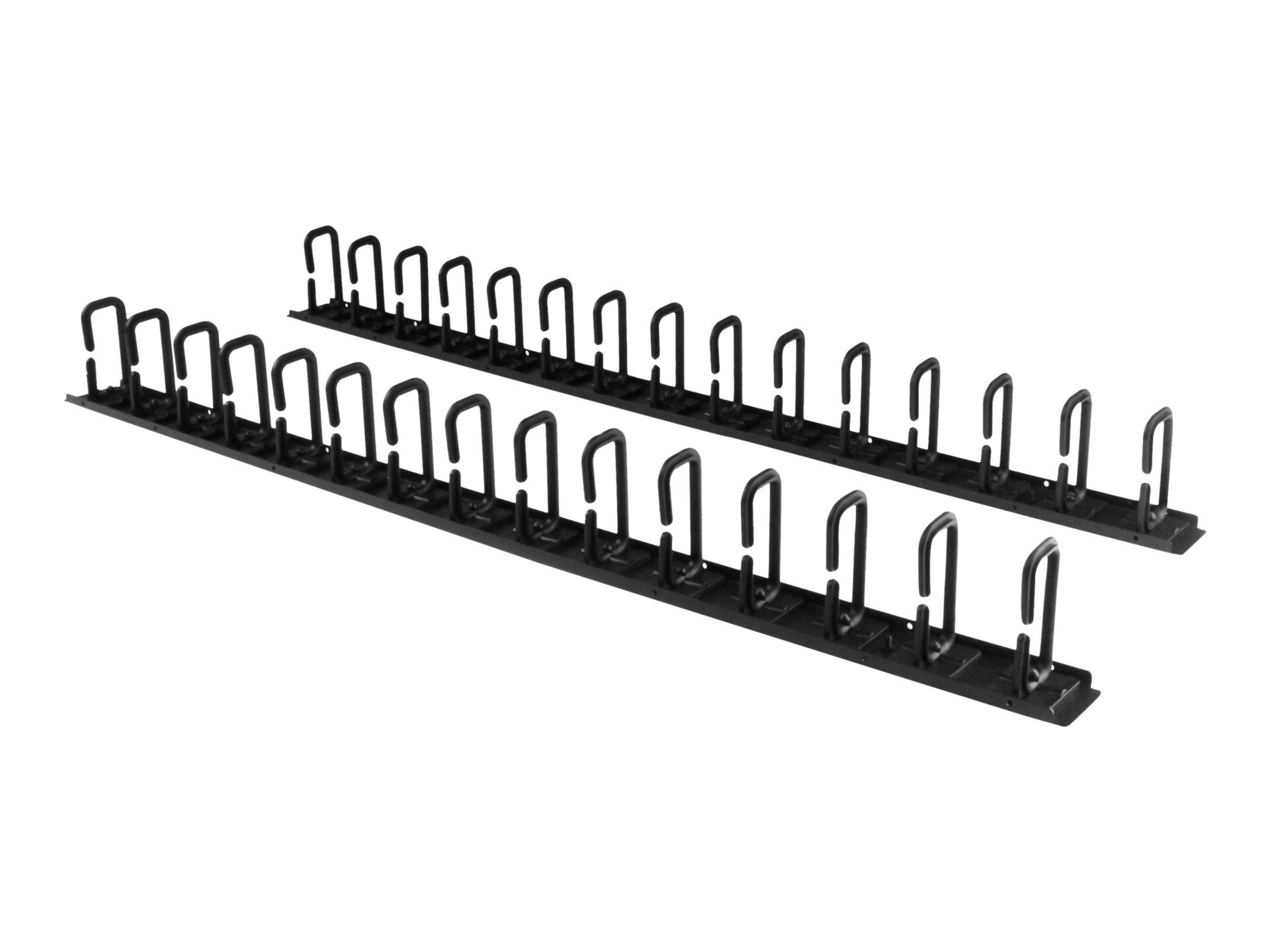 StarTech.com Vertical Cable Organizer with D-Ring Hooks - Vertical Cable Management Panel - 40U - 6 ft.