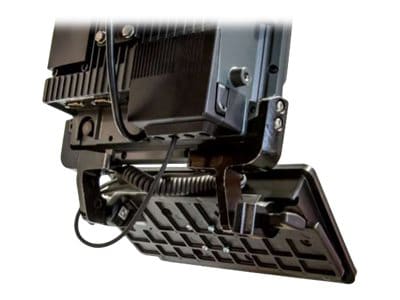 Zebra keyboard arm mount tray