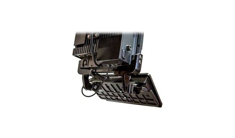 Zebra keyboard arm mount tray