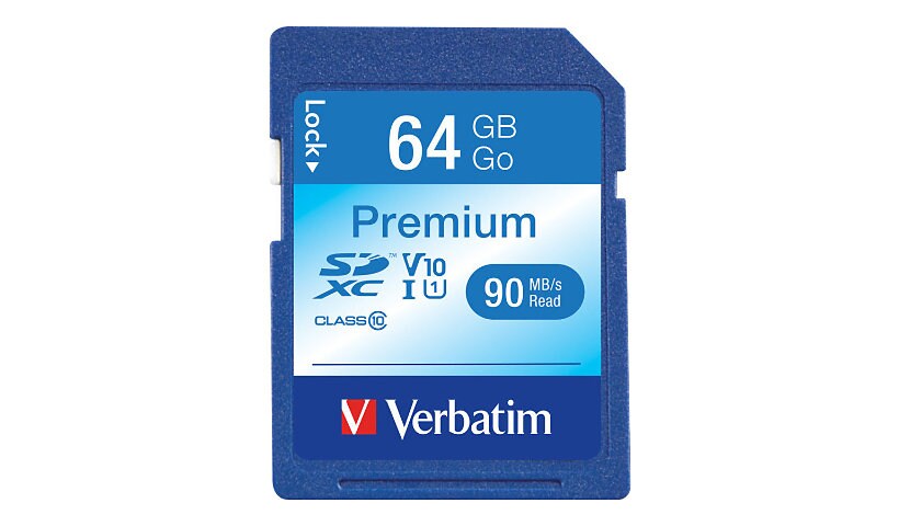 Verbatim Premium - flash memory card - 64 GB - SDXC