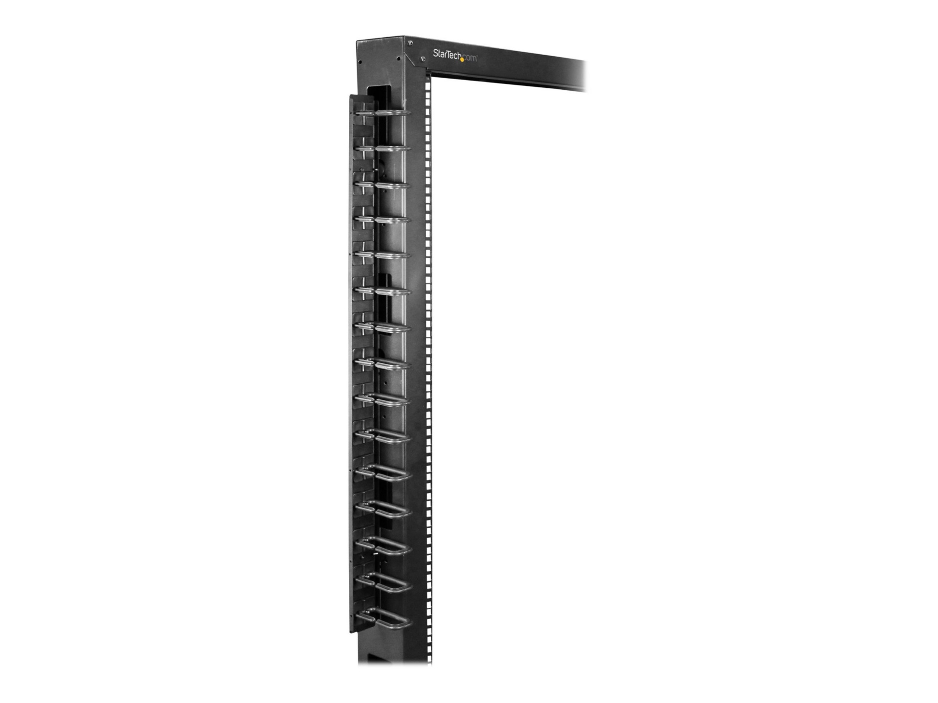 Thumbnail 3 of 12 for StarTech.com Vertical Cable Organizer with D-Ring Hooks - Vertical Cable Management Panel - 40U - 6 ft.