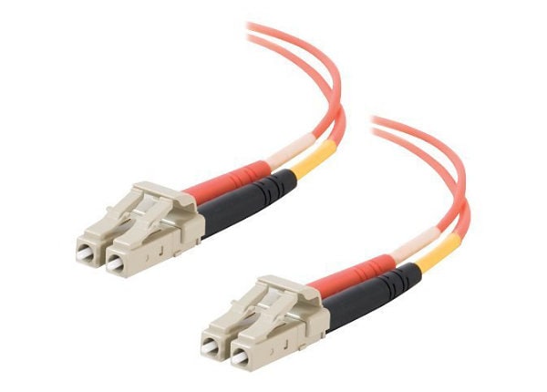 C2G LC-LC 62.5/125 OM1 Duplex Multimode Fiber Optic Cable (TAA Compliant) - patch cable - 19.7 ft - orange
