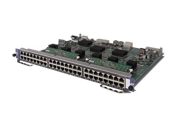 HPE 48-port Gig-T PoE-upgradable SC TAA-compliant Module - expansion module
