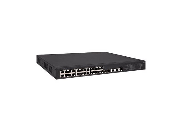 HPE 5130-24G-PoE+-2SFP+-2XGT (370W) EI - switch - 24 ports - managed - rack-mountable
