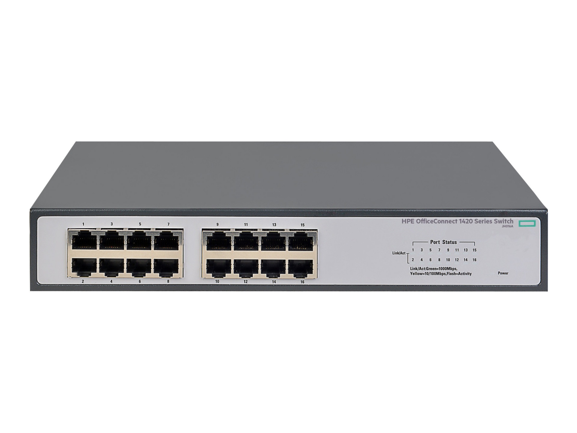 HPE 1420-16G - switch - 16 ports - unmanaged - rack-mountable