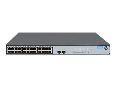HPE 1420-24G-2SFP+ 10G Uplink Switch - switch - 24 ports - unmanaged - rack