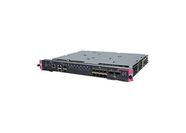 HPE 2.4Tbps Fabric with 8-port 1/10GbE SFP+ and 2-port 40GbE QSFP+ Main Processing Unit - switch - plug-in module