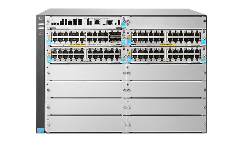 HPE Aruba 5412R 92GT PoE+ / 4SFP+ (No PSU) v3 zl2 - switch - 92 ports - managed - rack-mountable