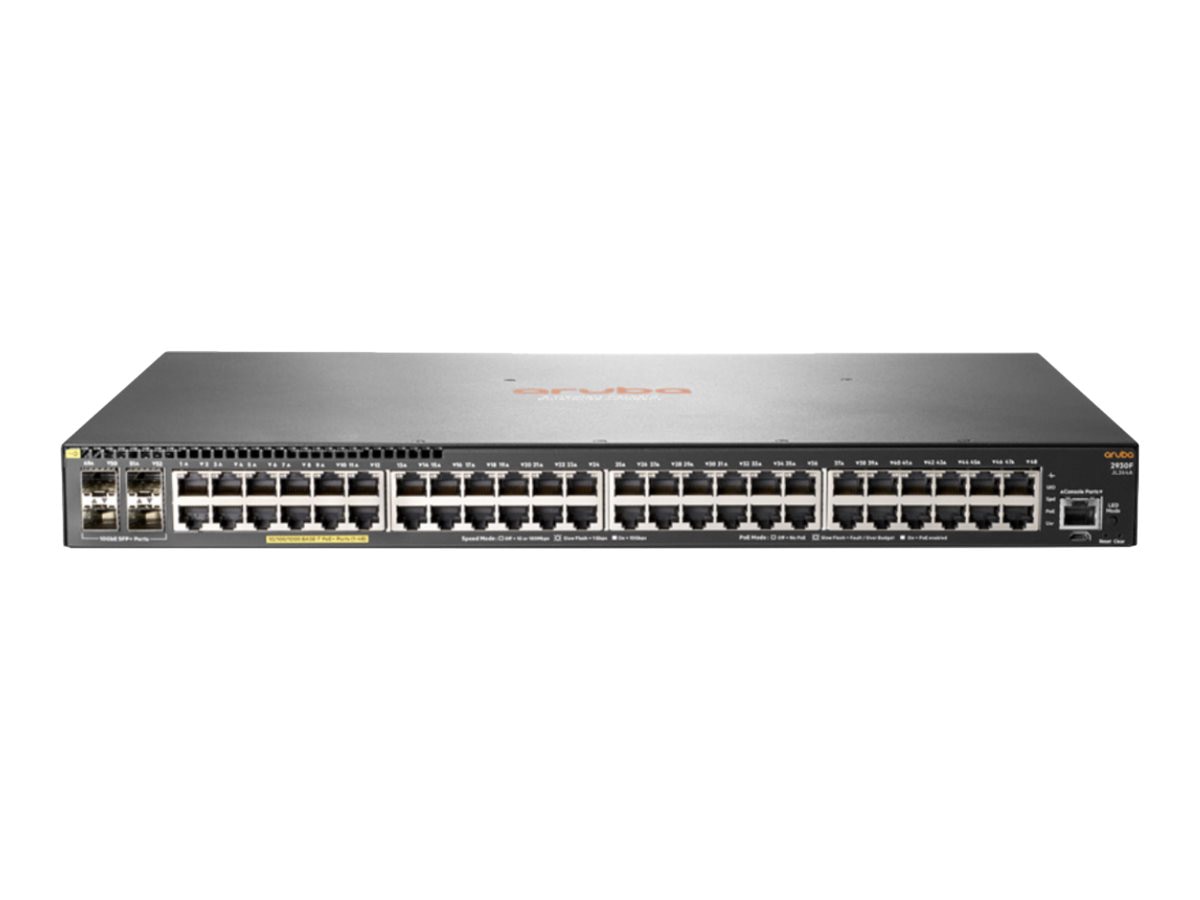 HPE Aruba 2930F 48G PoE+ 4SFP+ TAA - switch - 48 ports - managed -  rack-mountable - TAA Compliant