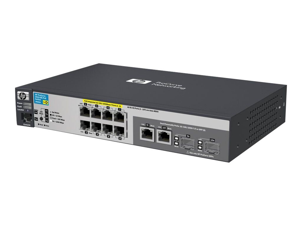 HPE Aruba 2915-8G-PoE - switch - 8 ports - managed