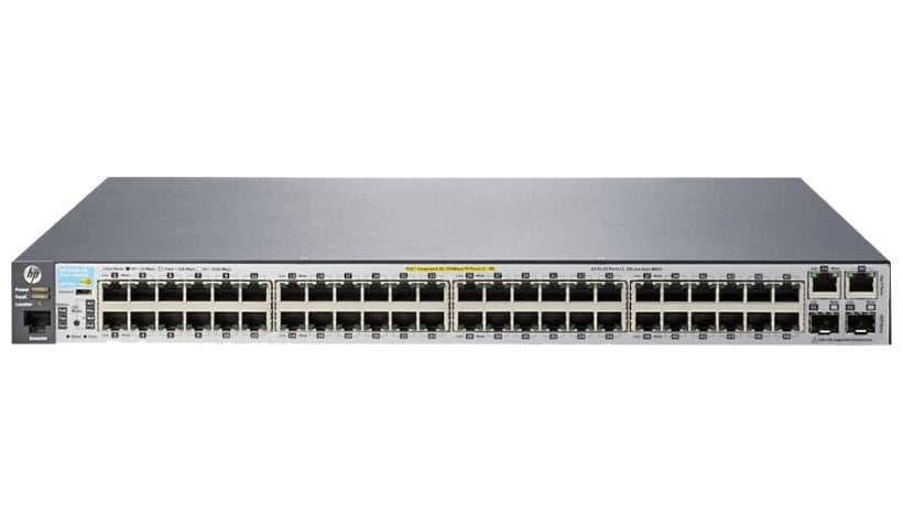 HPE Aruba 2530-48G-PoE+ -Switch - 48 Ports - Managed - Rack-Mountable