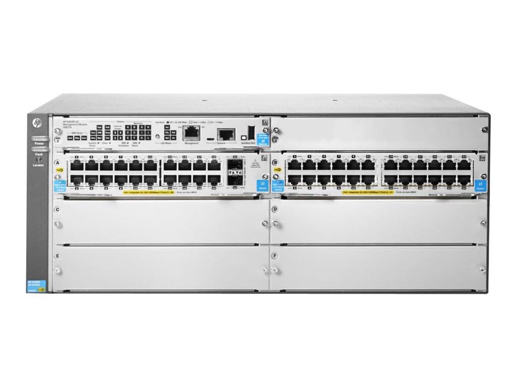 Aruba 5406R-44G-PoE+/2SFP+ v2 zl2 - switch - 44 ports - managed - rack-mountable