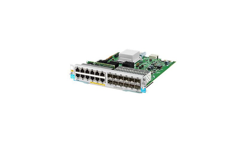 HPE - expansion module - Gigabit Ethernet (PoE+) x 12 + Gigabit SFP x 12