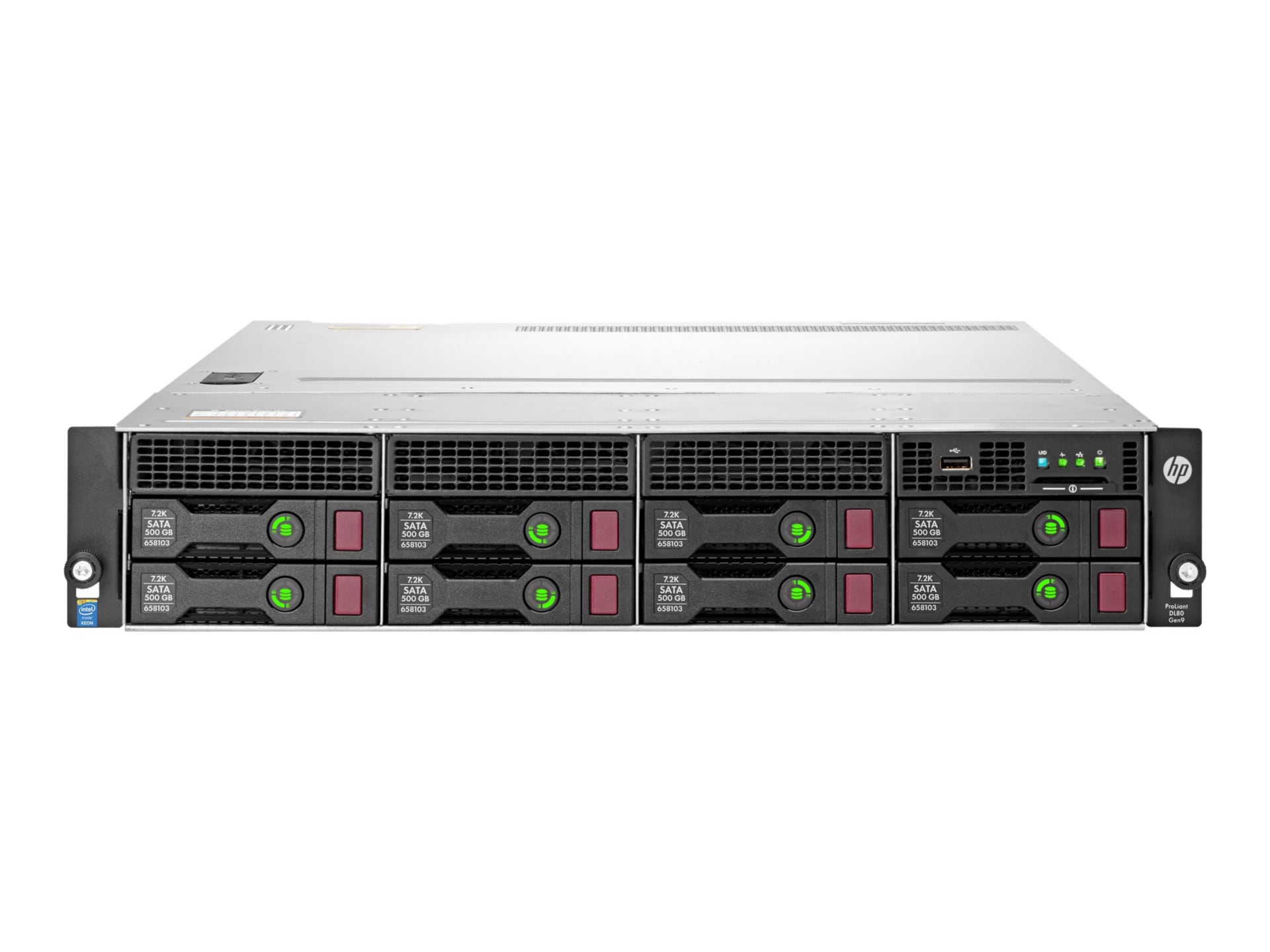 HPE ProLiant DL80 Gen9 Base - rack-mountable - Xeon E5-2609V4 1.7 GHz - 8 GB