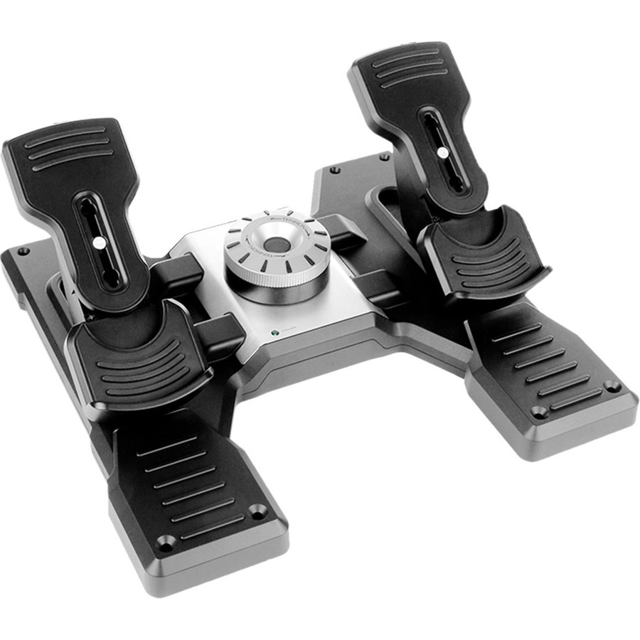 Saitek Flight Rudder Pedals Professional Simulation Rudder Pedals with Toe Brake
