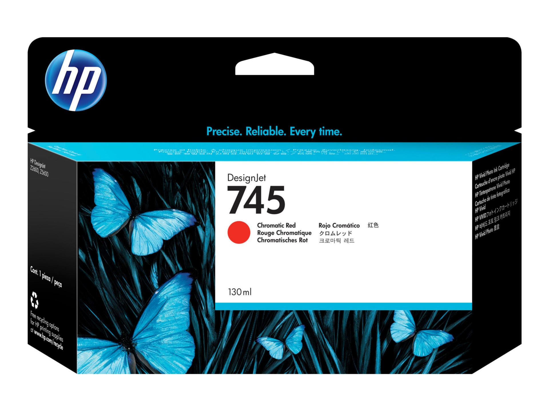 HP 745 Original Inkjet Ink Cartridge - Chromatic Red - 1 Pack