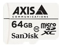 AXIS Surveillance microSDXC Card – 64GB High Endurance with SD Adapter – Optimized for Video Surveillance - 10 Pack