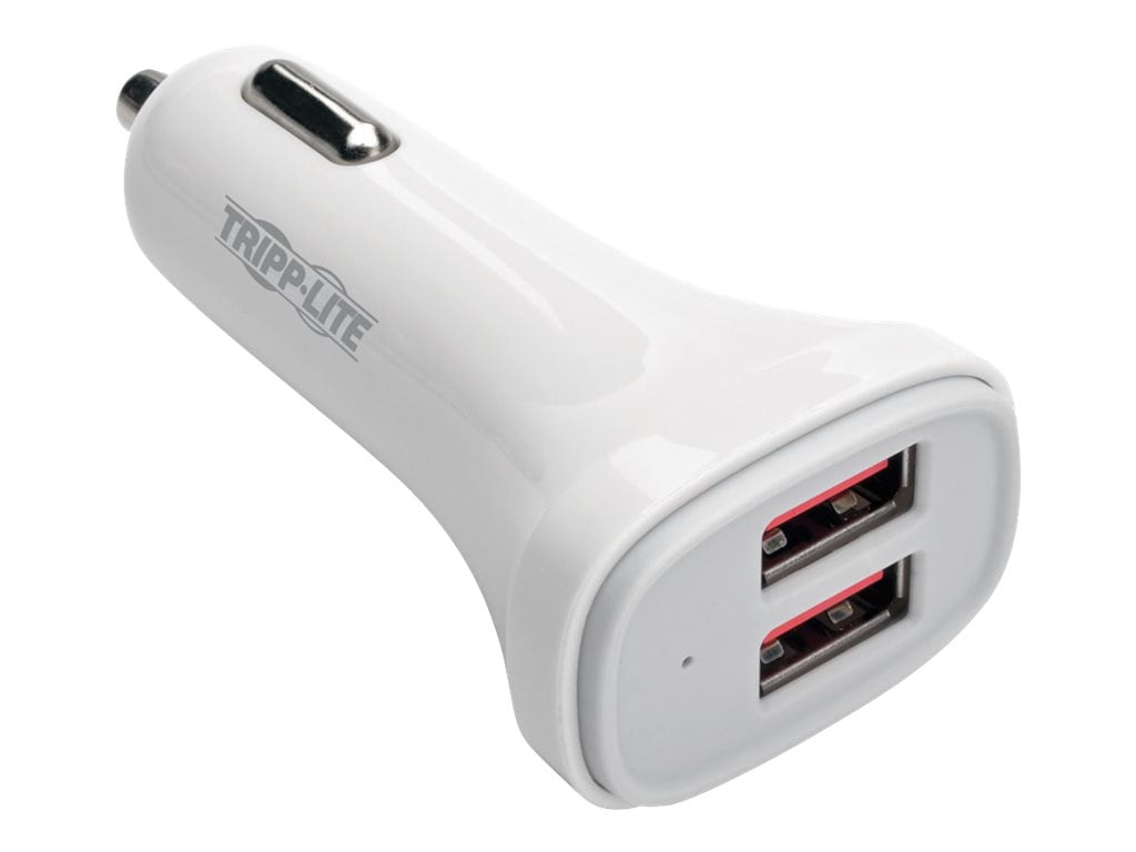 Chargeur de voiture USB de Tripp Lite à double port avec détection automatique 5 V 4,8 A – chargeur automatique