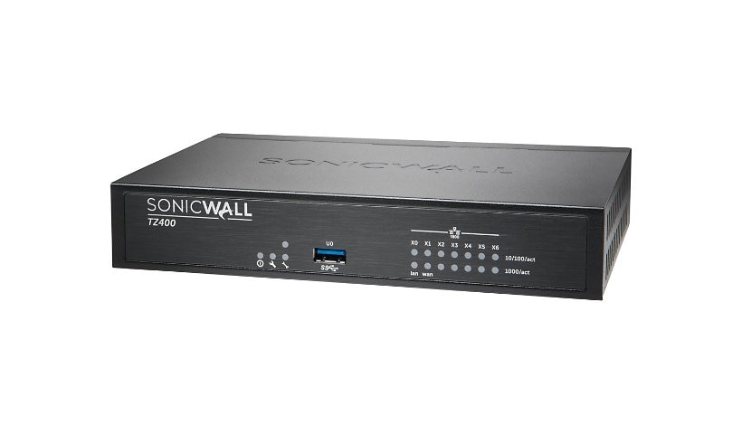 SonicWall TZ400 - Advanced Edition - security appliance - Secure Upgrade Pl