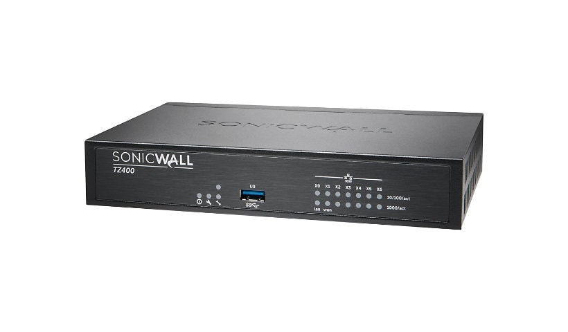 SonicWall TZ400 - Advanced Edition - security appliance - with 1 year TotalSecure