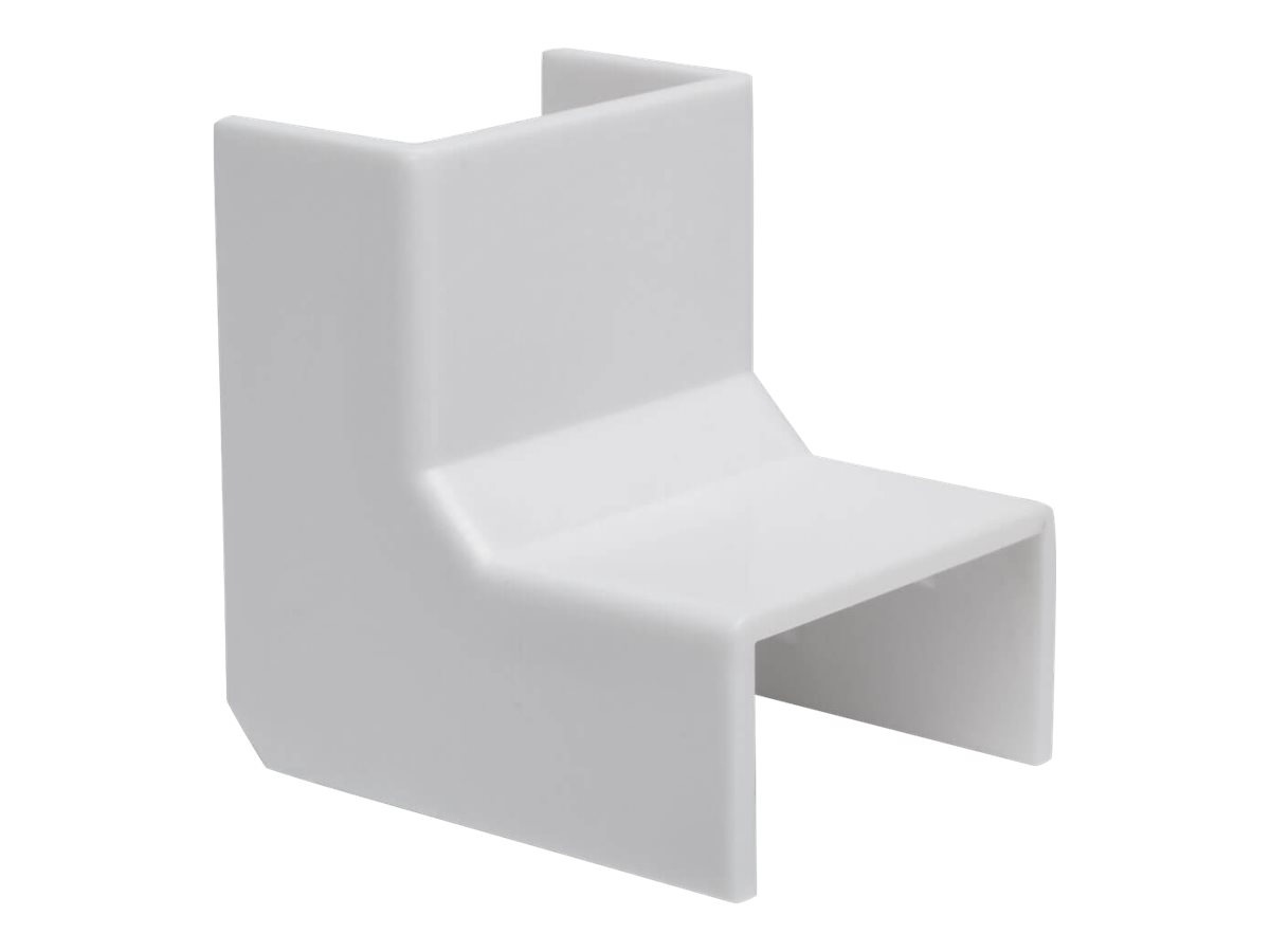 Tripp Lite Raceway Inside Corner Connector for Cable Wiring Duct 20 Pack White - cable raceway inside corner cover - TAA