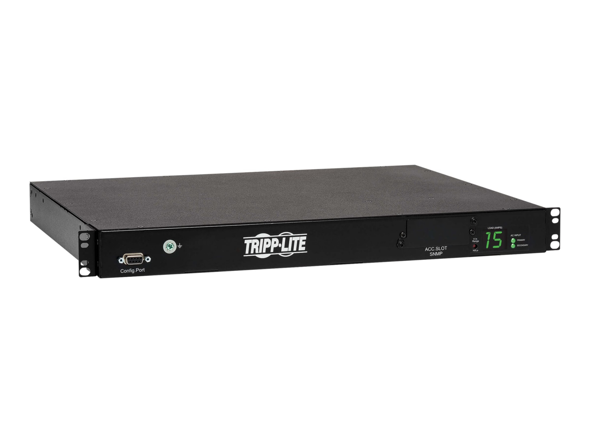 Tripp Lite PDU Switched ATS 2/2.4KW 200/240V 10 C13 2 C14 3.6M Cords 1URM