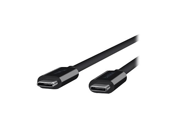 Belkin Thunderbolt 3 Thunderbolt cable - 24 pin USB-C to 24 pin - 3.3 ft - F2CD081BT1M-BLK - USB Cables - CDW.com
