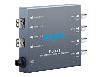 AJA FIDO-4T Quad SD/HD/3G-SDI to Optical Fiber - video extender