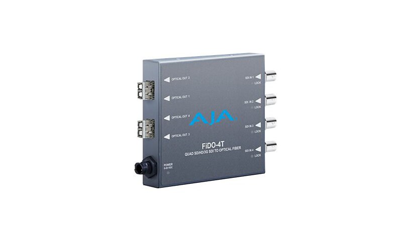 AJA FIDO-4T Quad SD/HD/3G-SDI to Optical Fiber - video extender